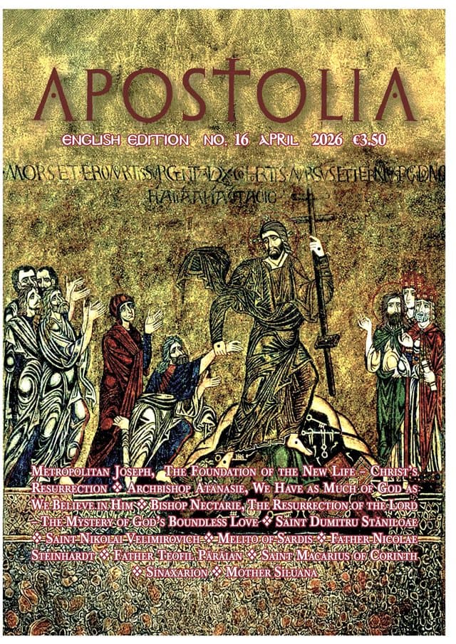Cover of Apostolia, English edition, No. 16, April 2026