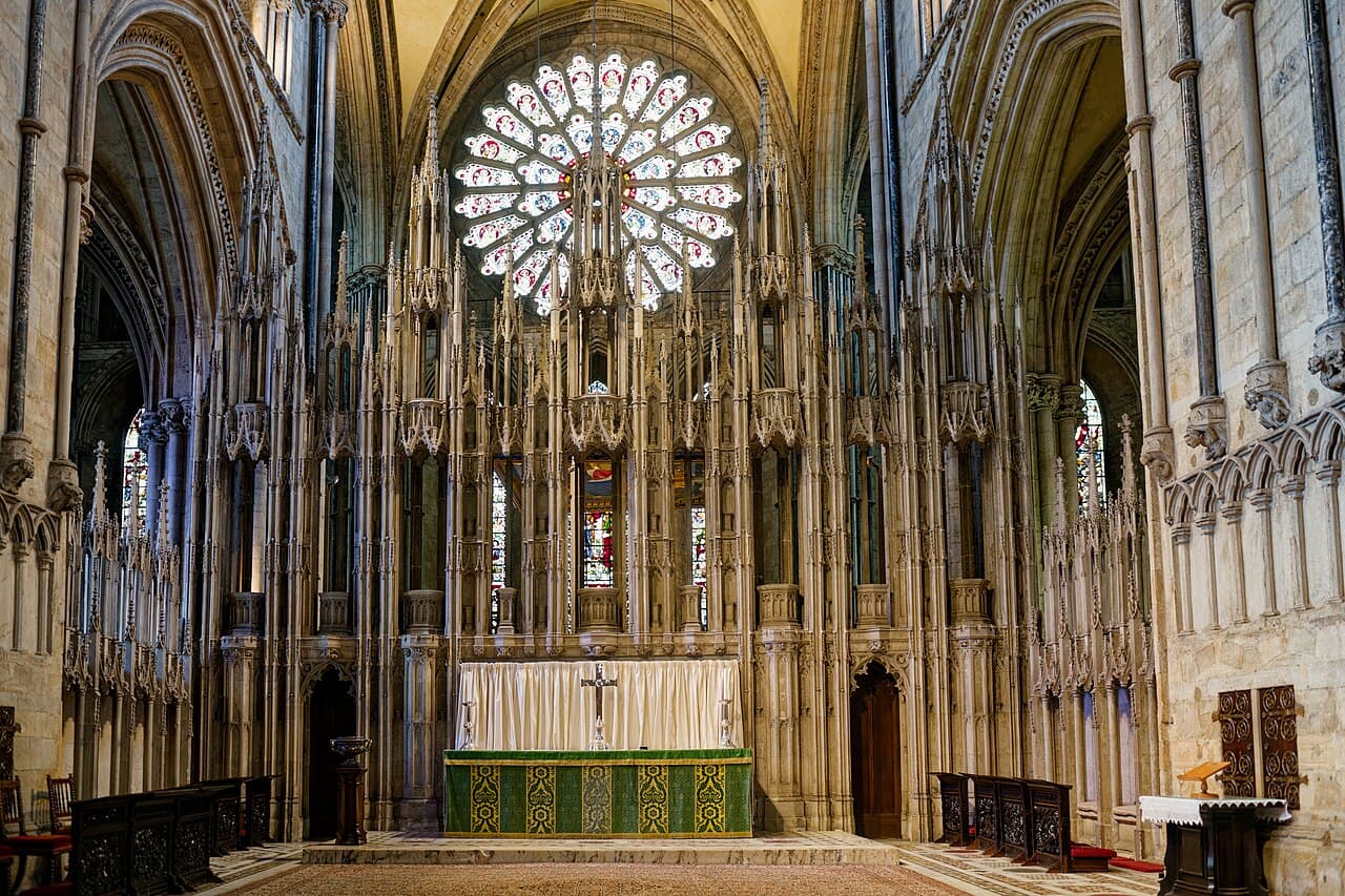 The high altar of Durham Cathedral