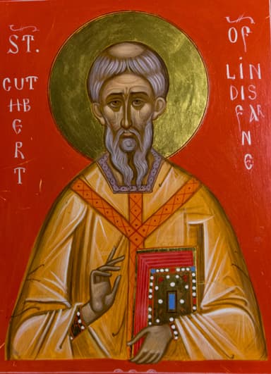 Icon of Saint Cuthbert of Lindisfarne